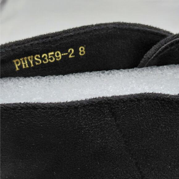 Perphy Womens Ankle Boots Size 8 Black Suede Lace Up Block Heel Goth Witchy NWT - Picture 8 of 11